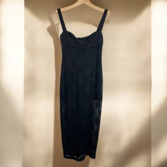 NWT Rumer Daisy Maxi Dress Size Small in Black - Picture 9 of 9